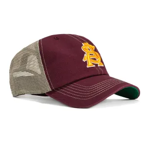 47 Brand Arizona State Sun Devils Trawler Cleanup Snapback Hat - Maroon. Gold