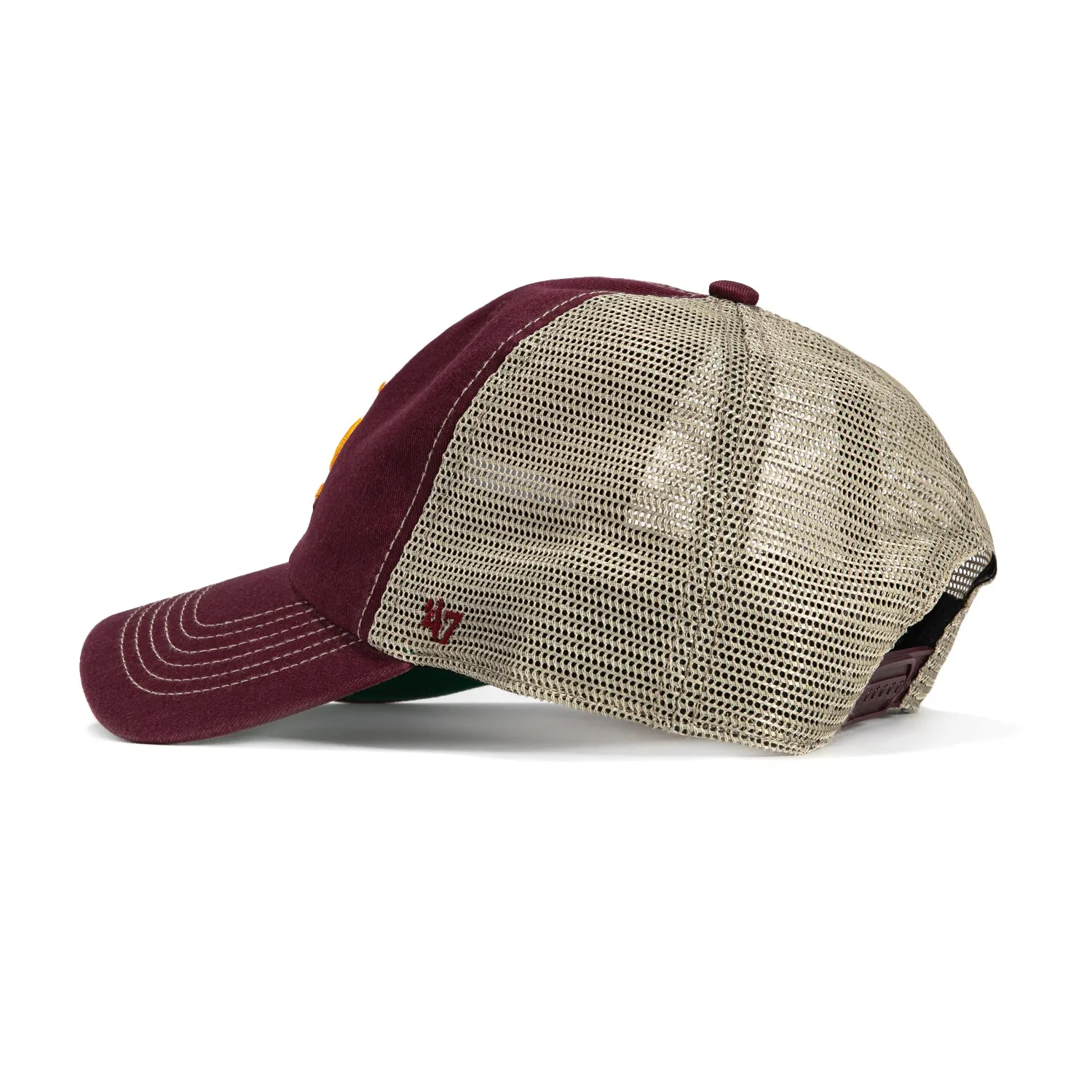 47 Brand Arizona State Sun Devils Trawler Cleanup Snapback Hat - Maroon. Gold