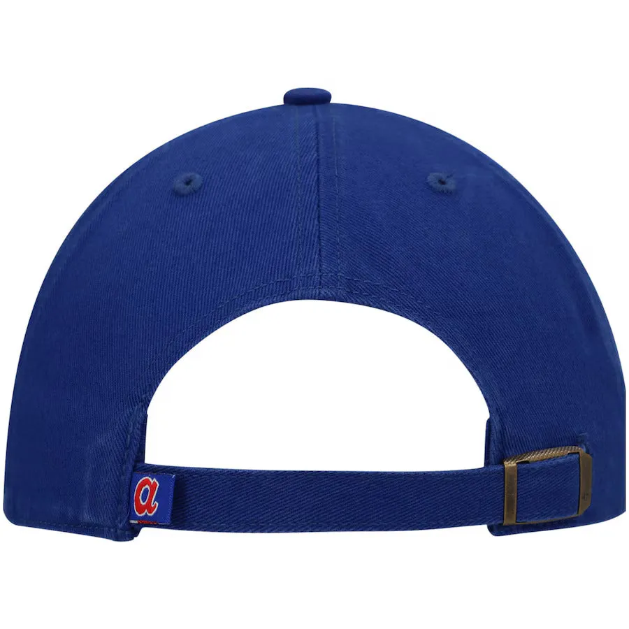47 Brand Atlanta Braves Cooperstown Clean up Adjustable Hat - Royal
