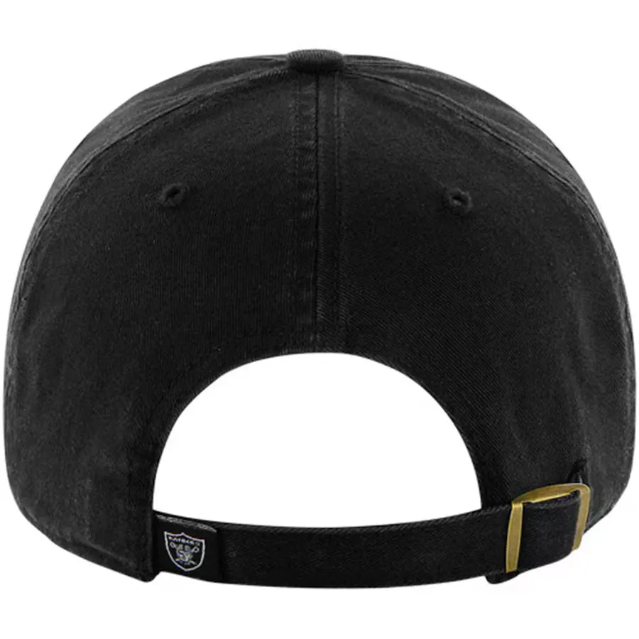 47 Brand Las Vegas Raiders Cleanup Adjustable Hat - Black