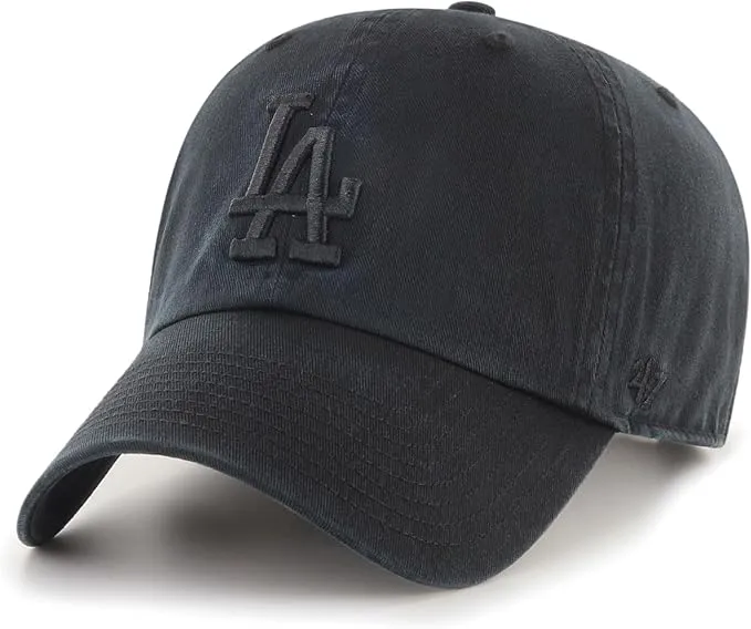 47 Brand Los Angeles Dodgers Cleanup Adjustable Hat - Black, Black, Black