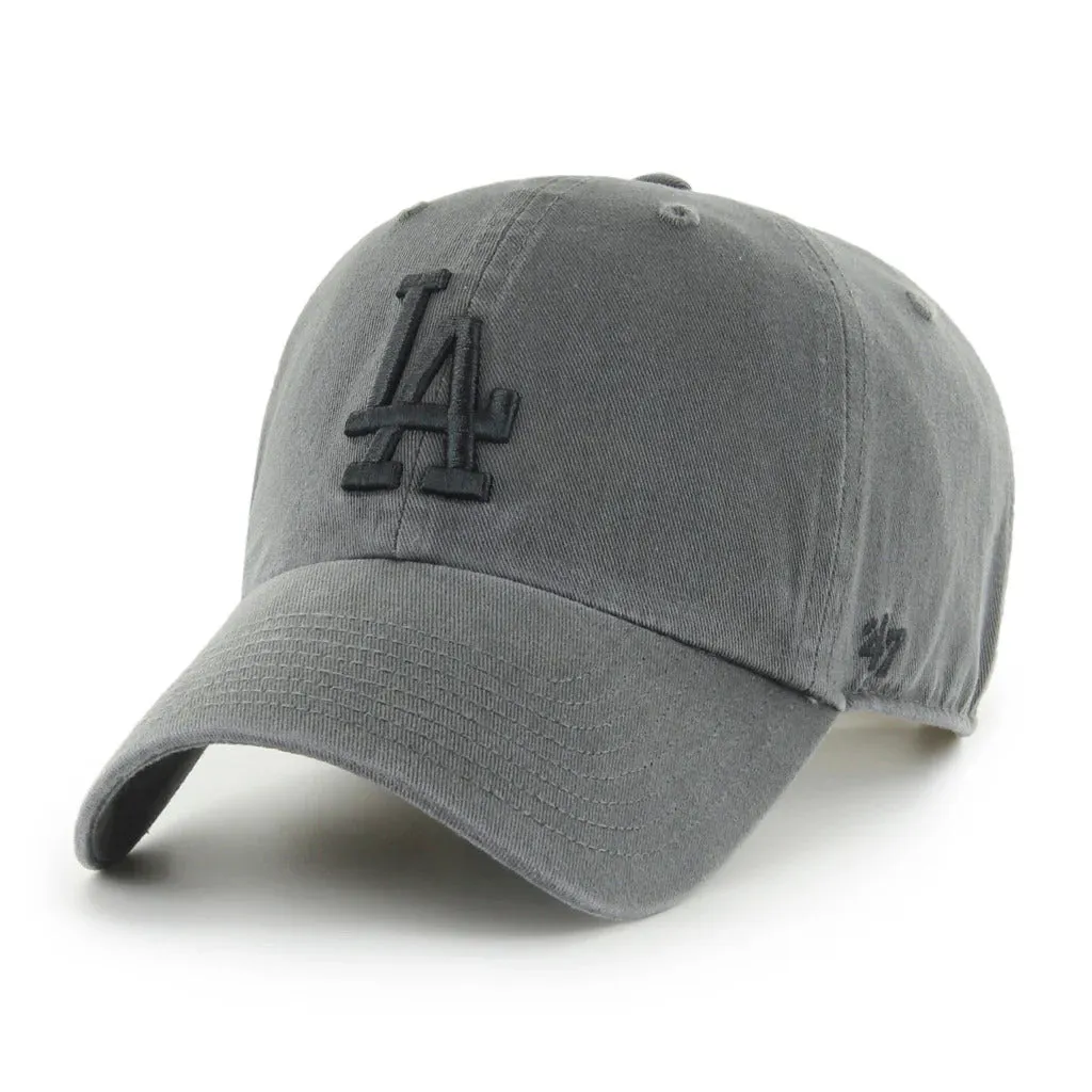 47 Brand Los Angeles Dodgers Cleanup Adjustable Hat - Charcoal, Black