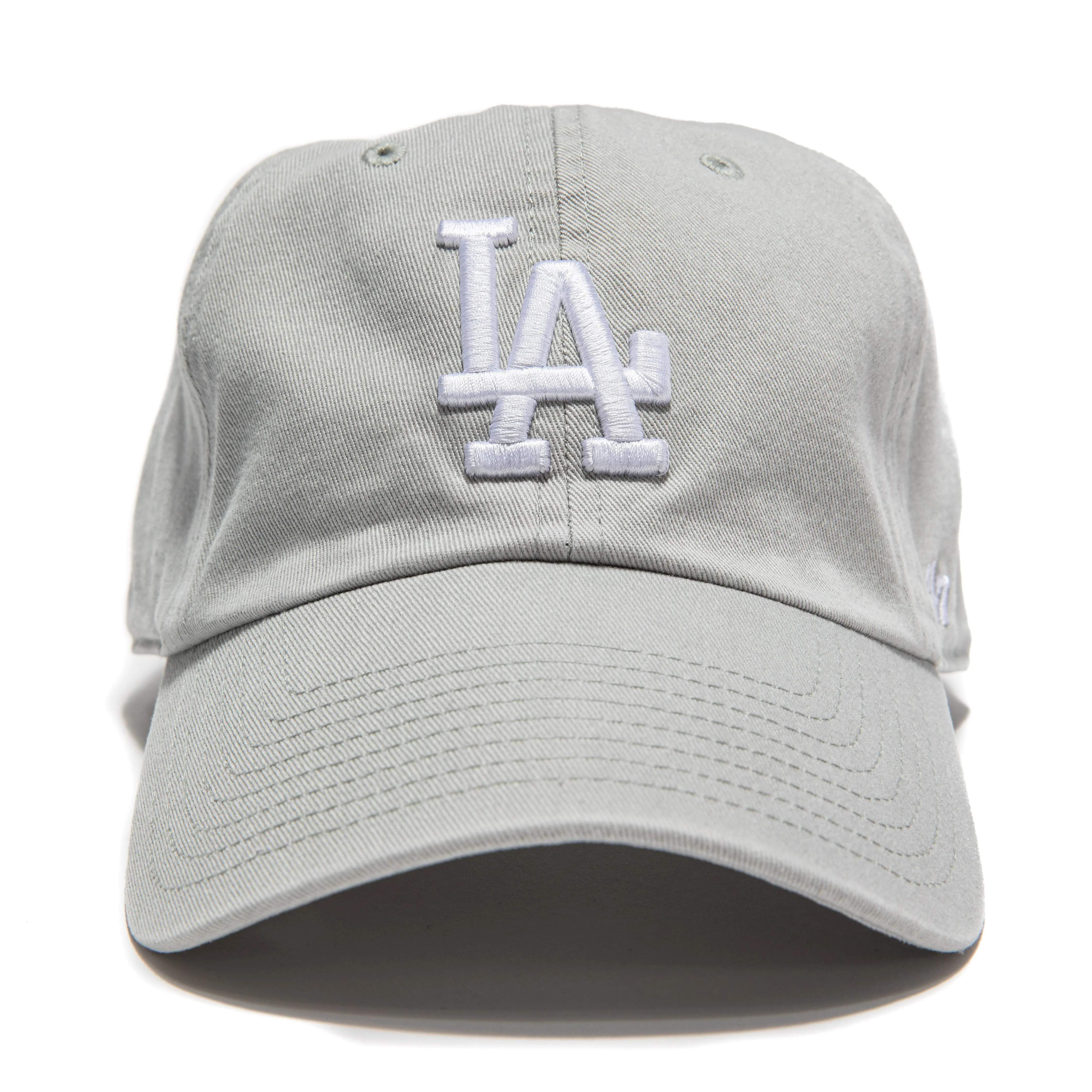 47 Brand Los Angeles Dodgers Cleanup Adjustable Hat - Gray, White