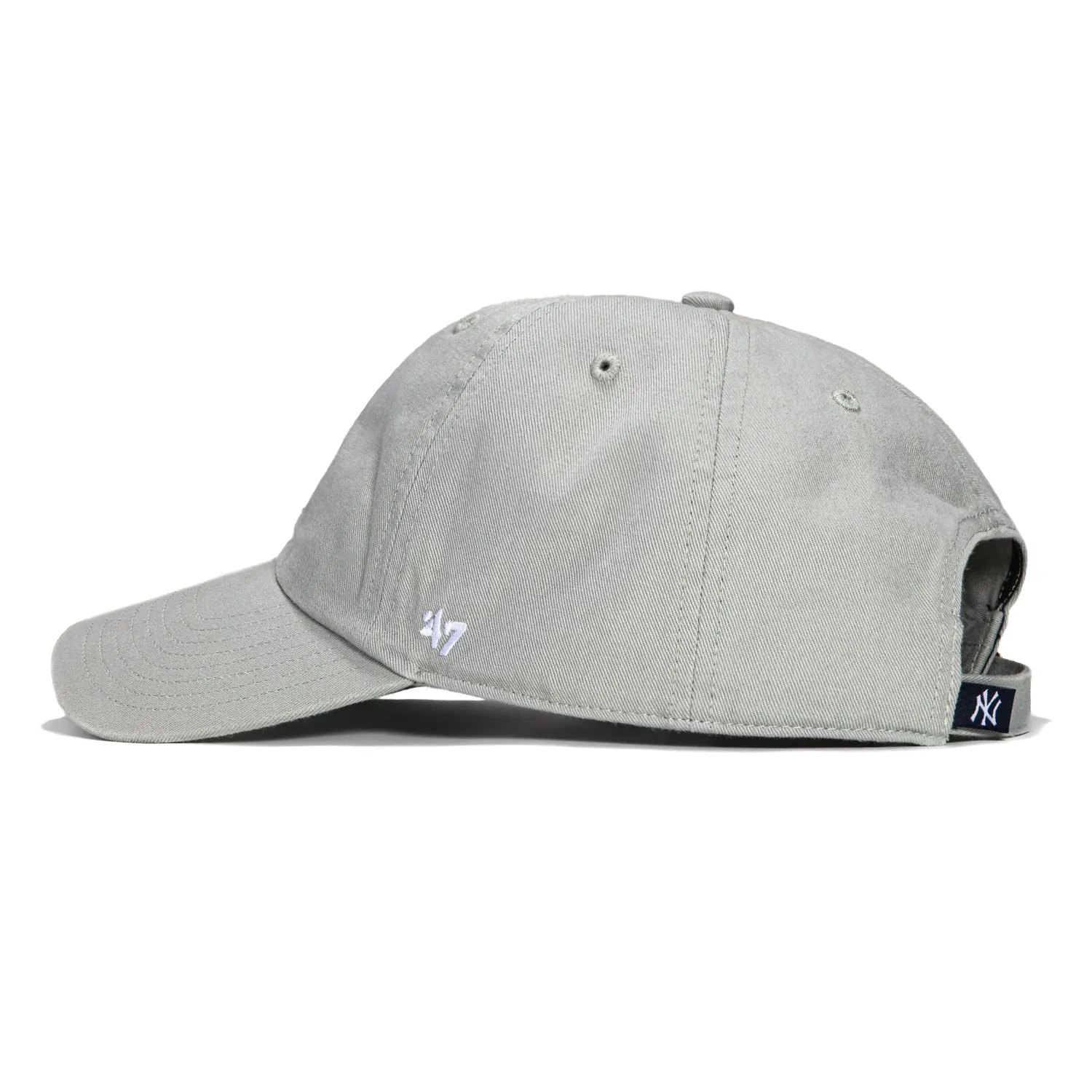 47 Brand New York Yankees Cleanup Adjustable Hat - Gray. White