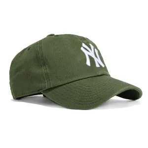 47 Brand New York Yankees Cleanup Adjustable Hat - Moss Green, White