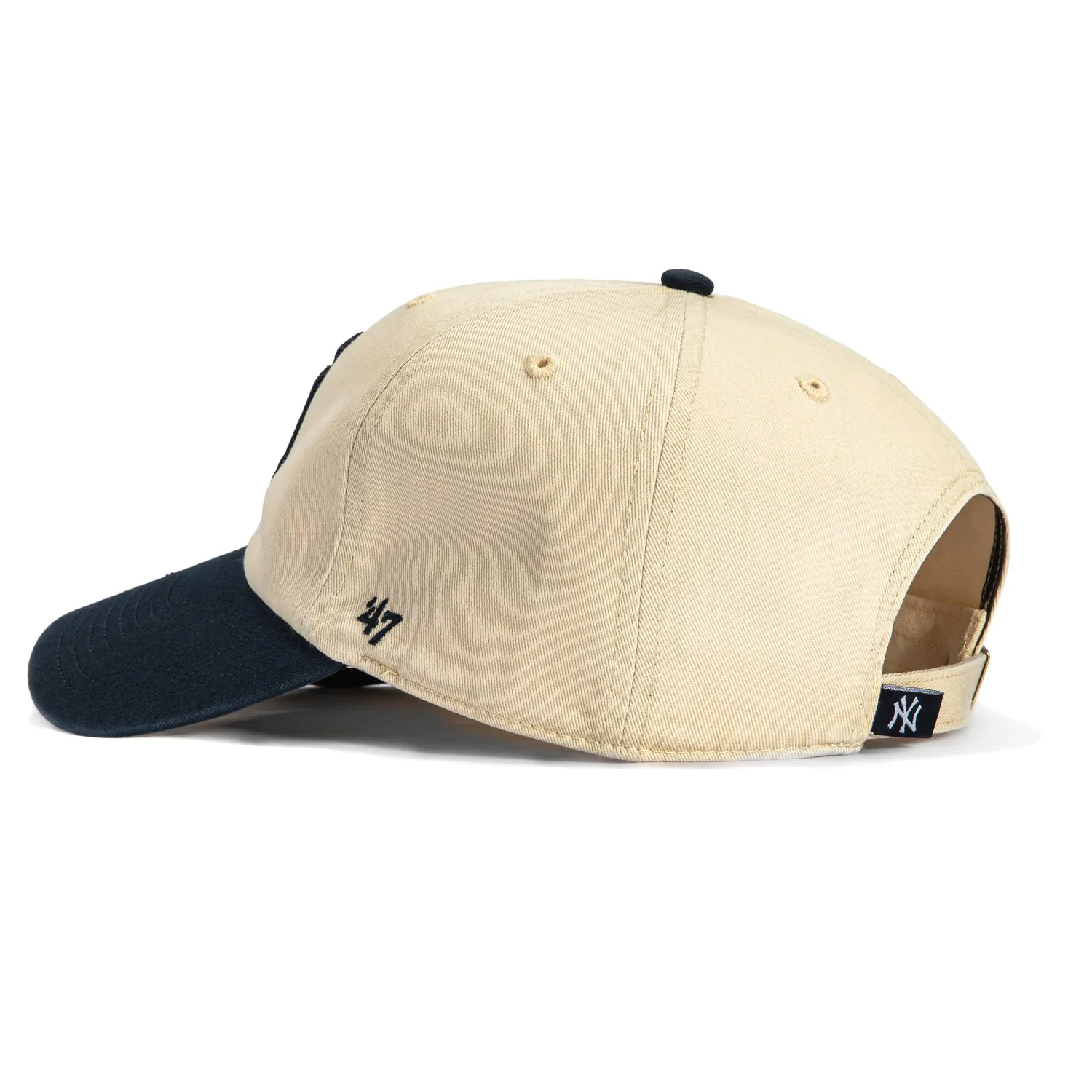 47 Brand New York Yankees Cleanup Adjustable Hat - Stone, Navy