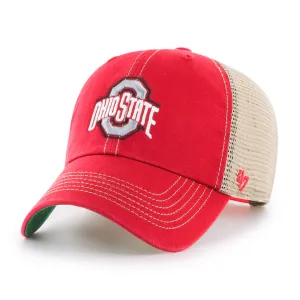 47 Brand Ohio State Buckeyes Cleanup Trawler Adjustable Hat - Red