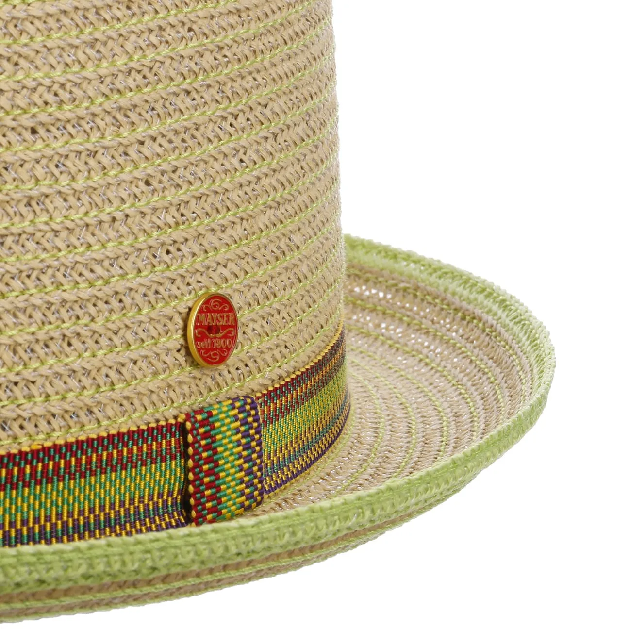 Andy Green Pork Pie Straw Hat by Mayser