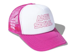 Anti Social Social Club ASSC Racing Trucker Hat in Pink xld