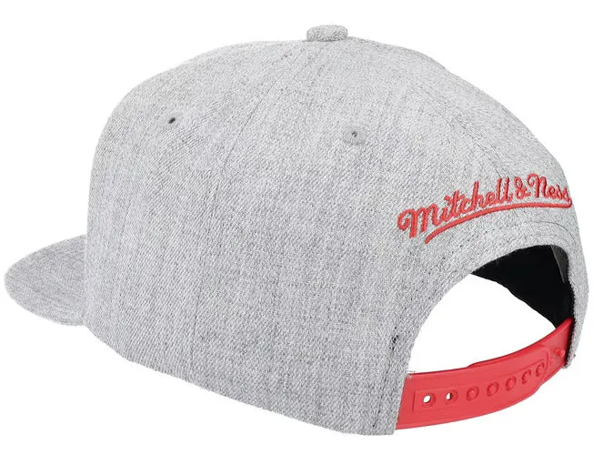 Atlanta Hawks Team Heathered Gray 2.0 Mitchell & Ness Snapback Hat