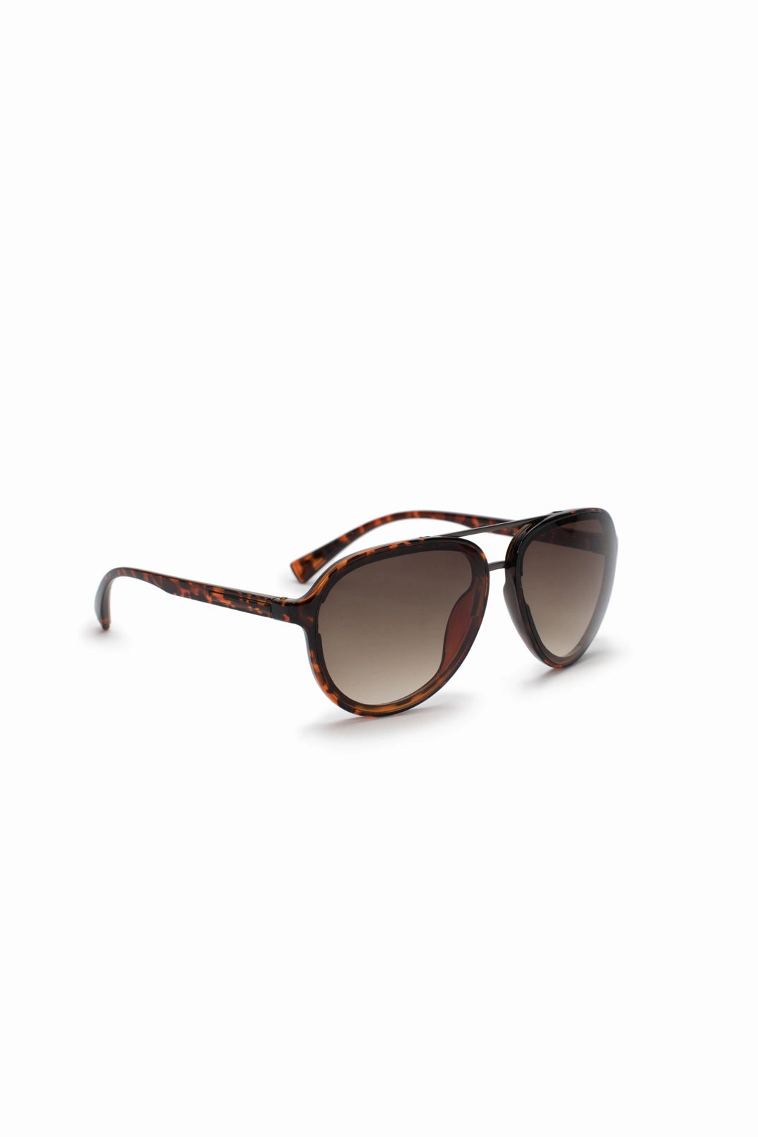 Aviator Sunglasses With Dark Tortoise Frame - B0011STOR