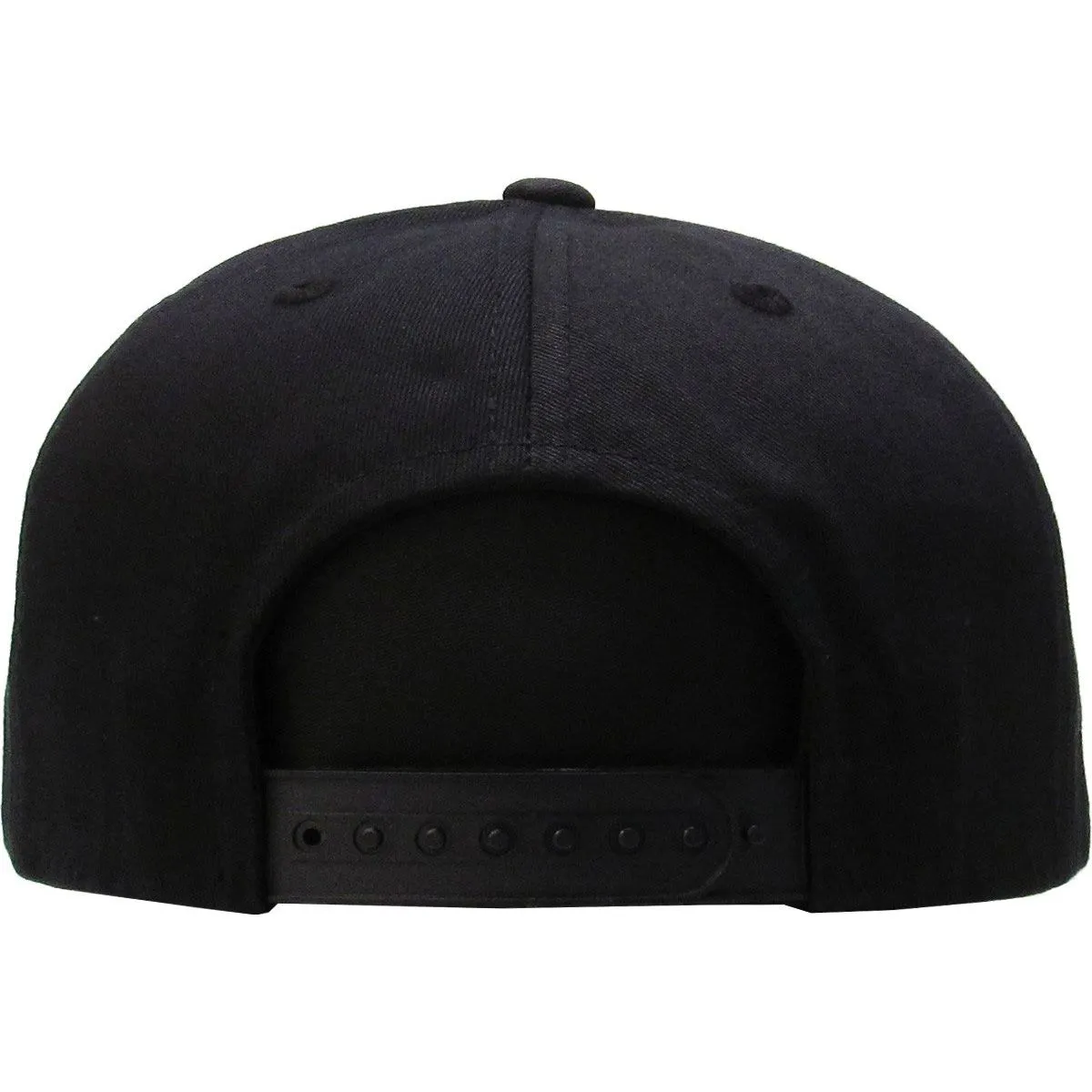 Black Flat Brim - Structured Cap