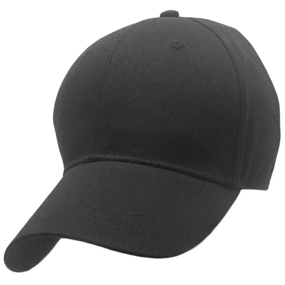Black - Structured Baseball Cap - KH