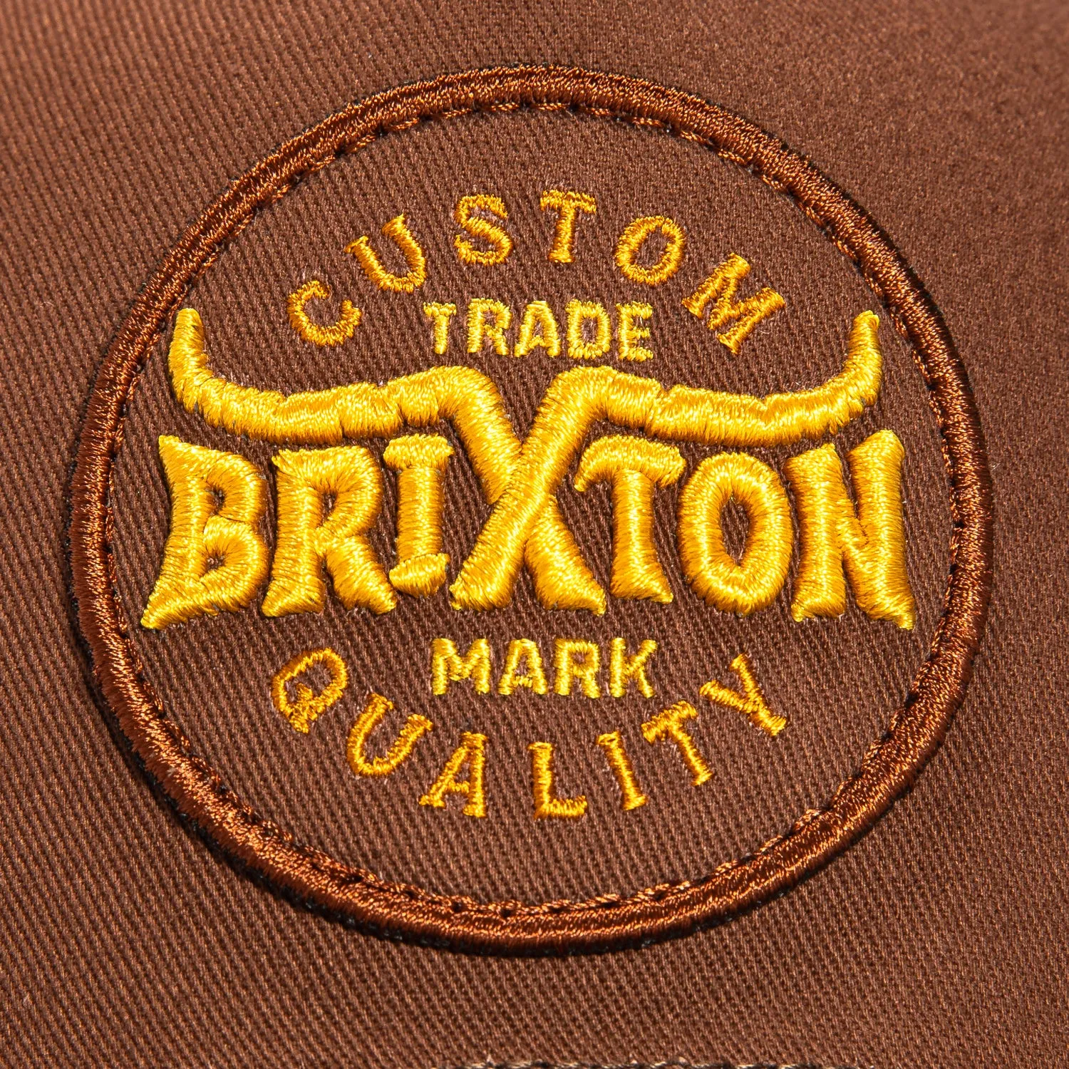 Brixton Gibson Mesh Snapback Trucker Hat - Brown, White