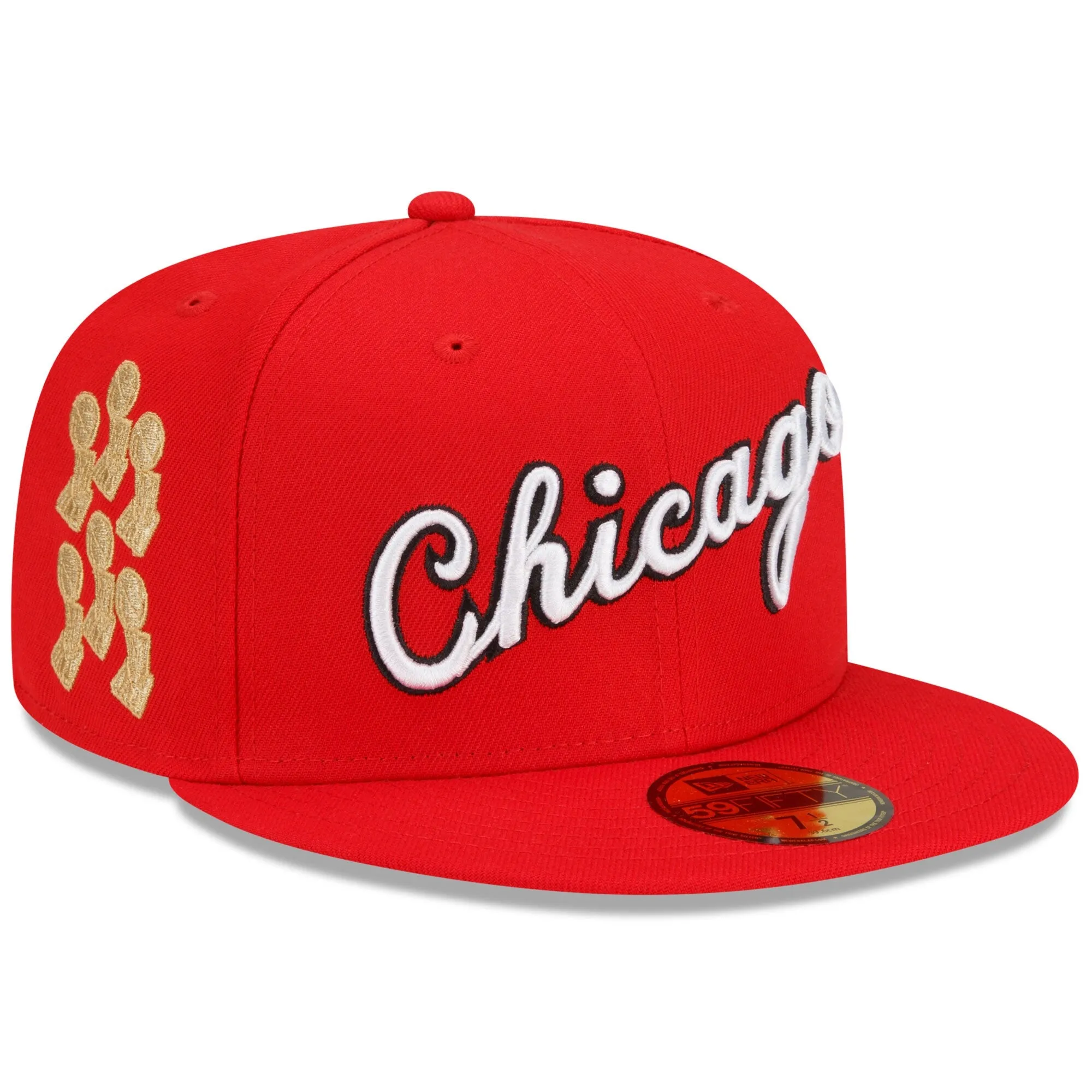 Chicago Bulls New Era 2021/22 City Edition Alternate 59FIFTY Fitted Hat - Red