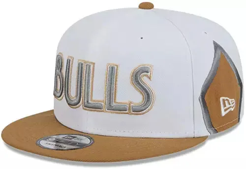 Chicago Bulls New Era 2024 City Edition White/Walnut 9FIFTY Adjustable Hat