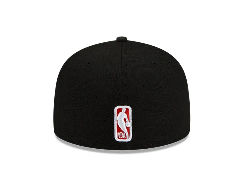 Chicago Bulls New Era Black Windy City Cluster 59FIFTY Fitted Hat