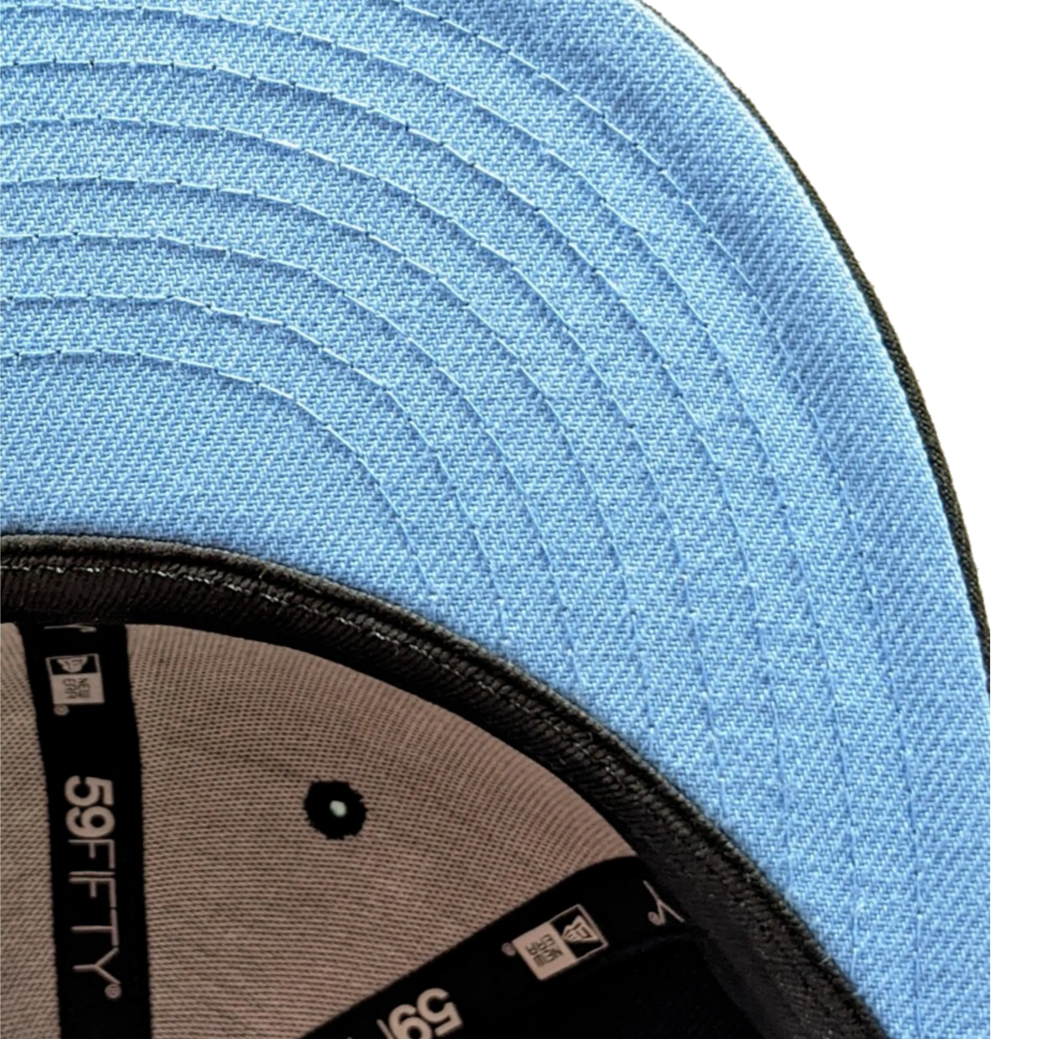 Chicago Cubs Cooperstown Collection Wrigley Field Black/ Sky Blue New Era 59FIFTY Fitted Hat