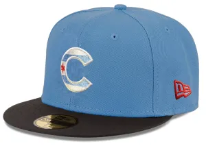 Chicago Cubs New Era Blue/Black Clobberin' Time 59FIFTY Fitted Hat