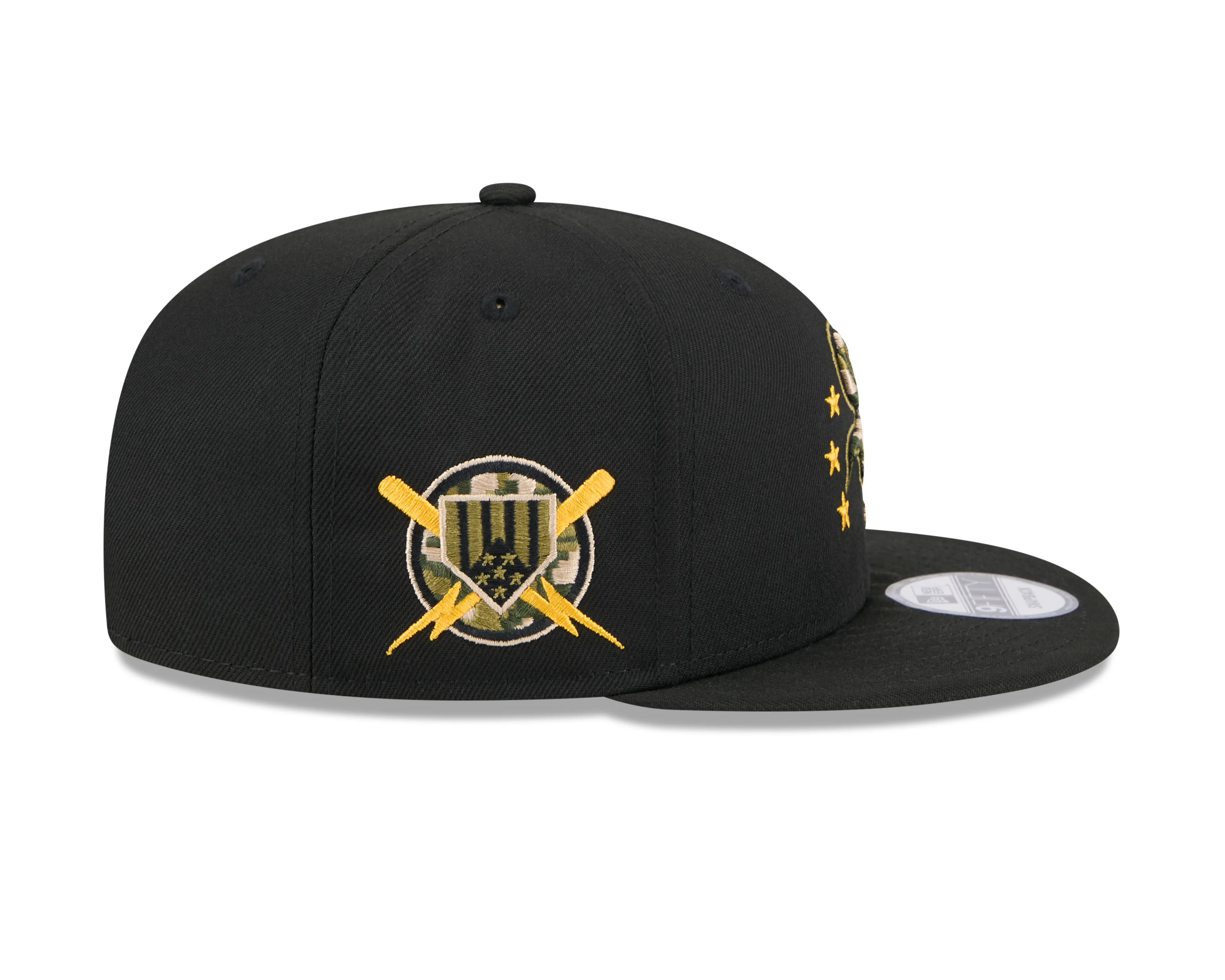 Chicago White Sox New Era 2024 MLB Armed Forces Day Black 9FIFTY Snapback Adjustable Hat