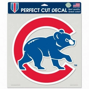 Chicago Cubs Walking Bear Color 8 x 8 Perfect Cut Decal
