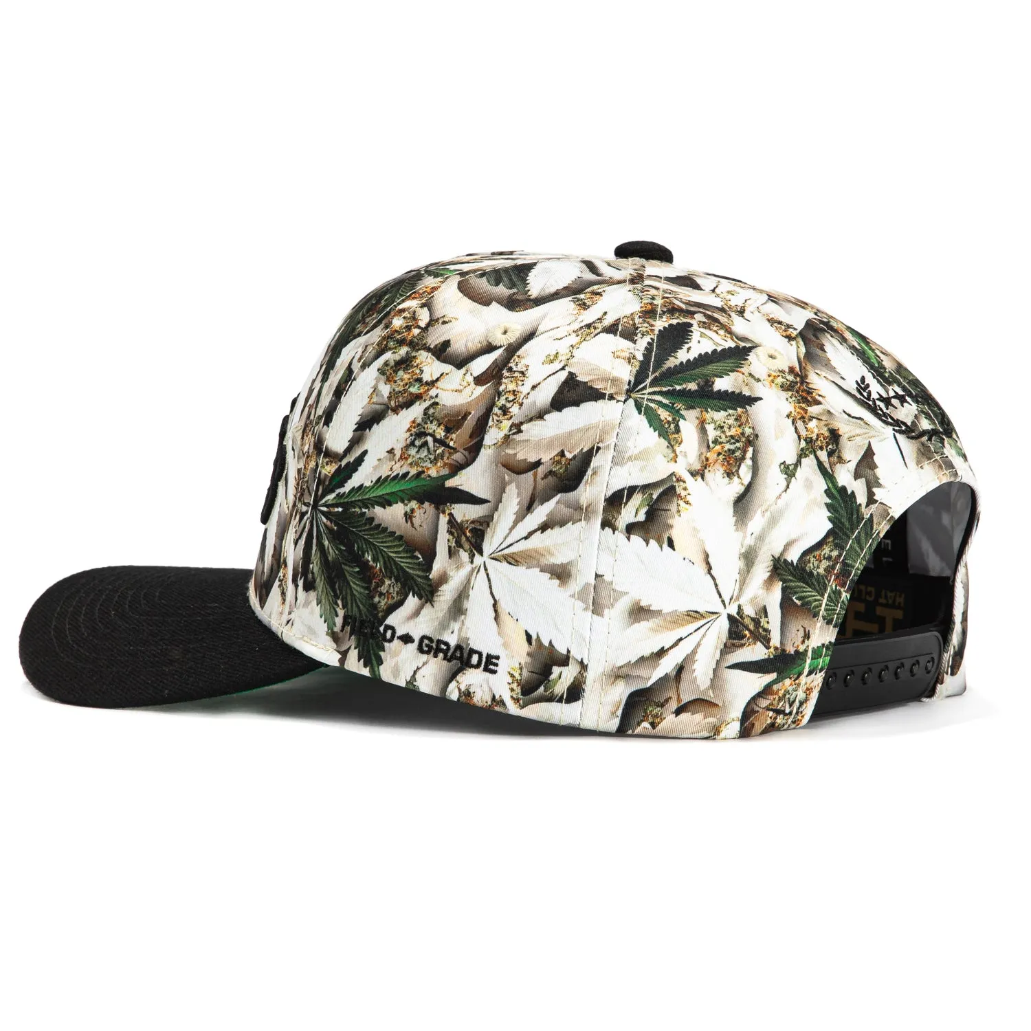 Field Grade Los Angeles Hat Club Logo Patch Snapback Hat - Realtree. Black