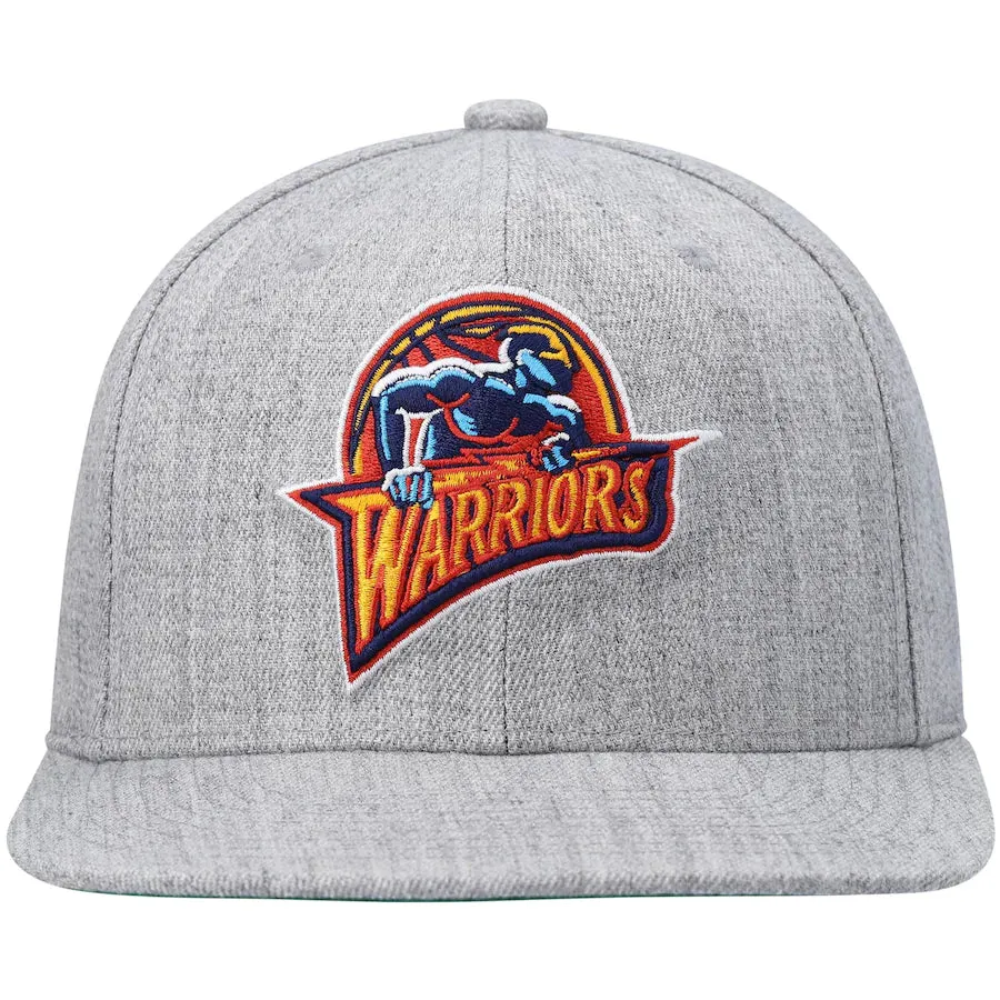 Golden State Warriors HWC Gray Heather 2.0 Mitchell & Ness Snapback Hat