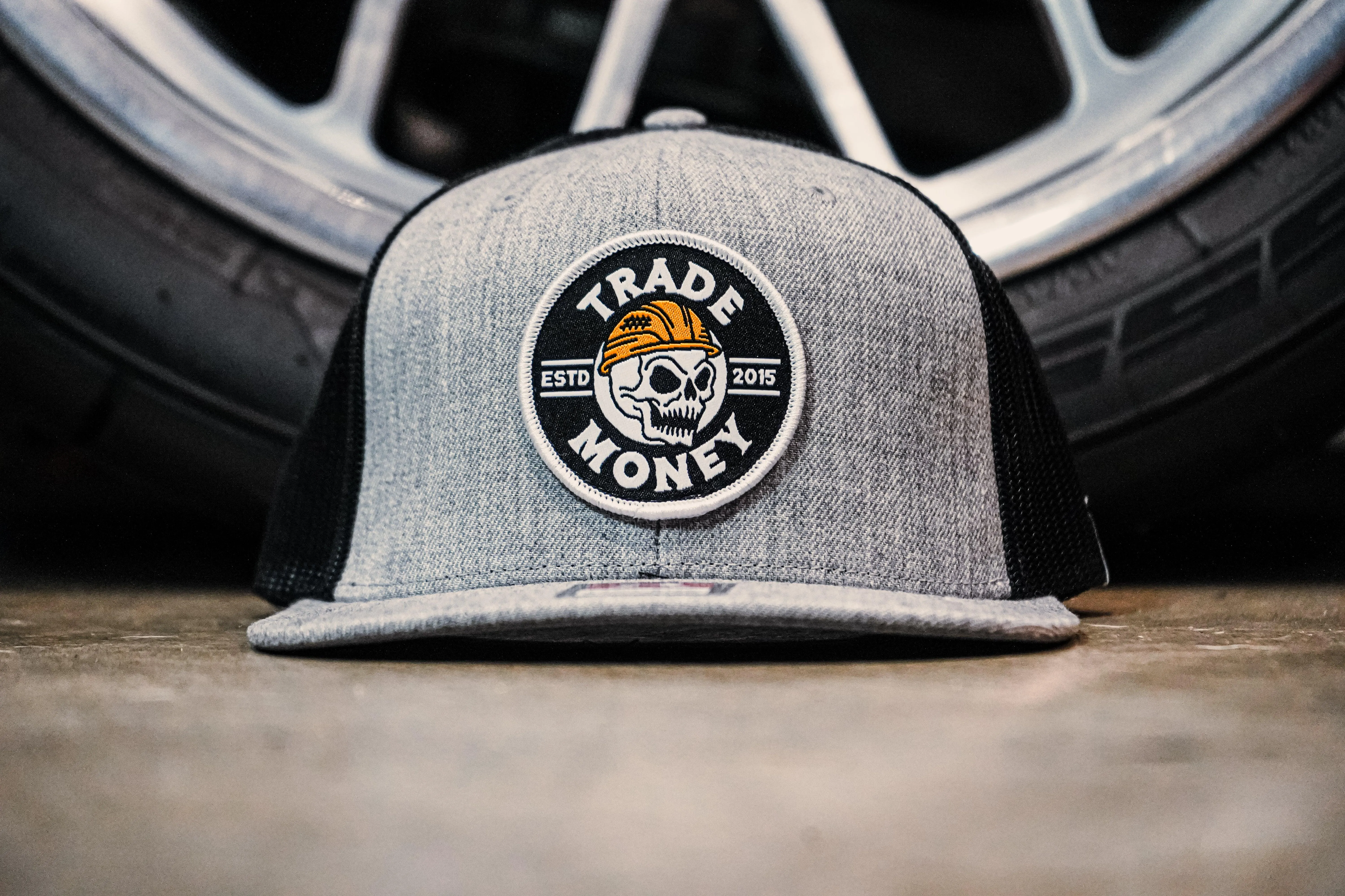 Hard Work Meshback, Grey / Black