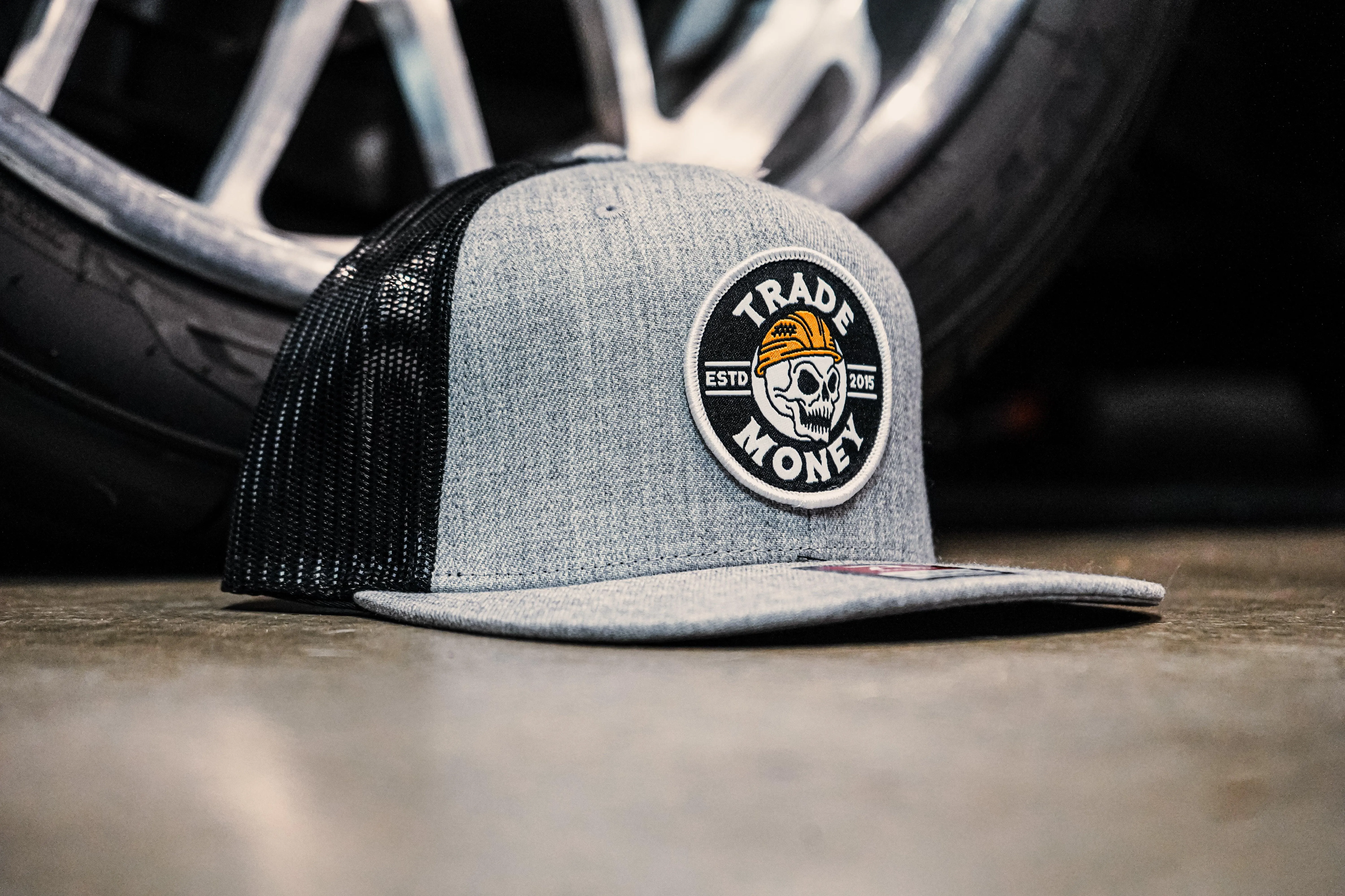 Hard Work Meshback, Grey / Black