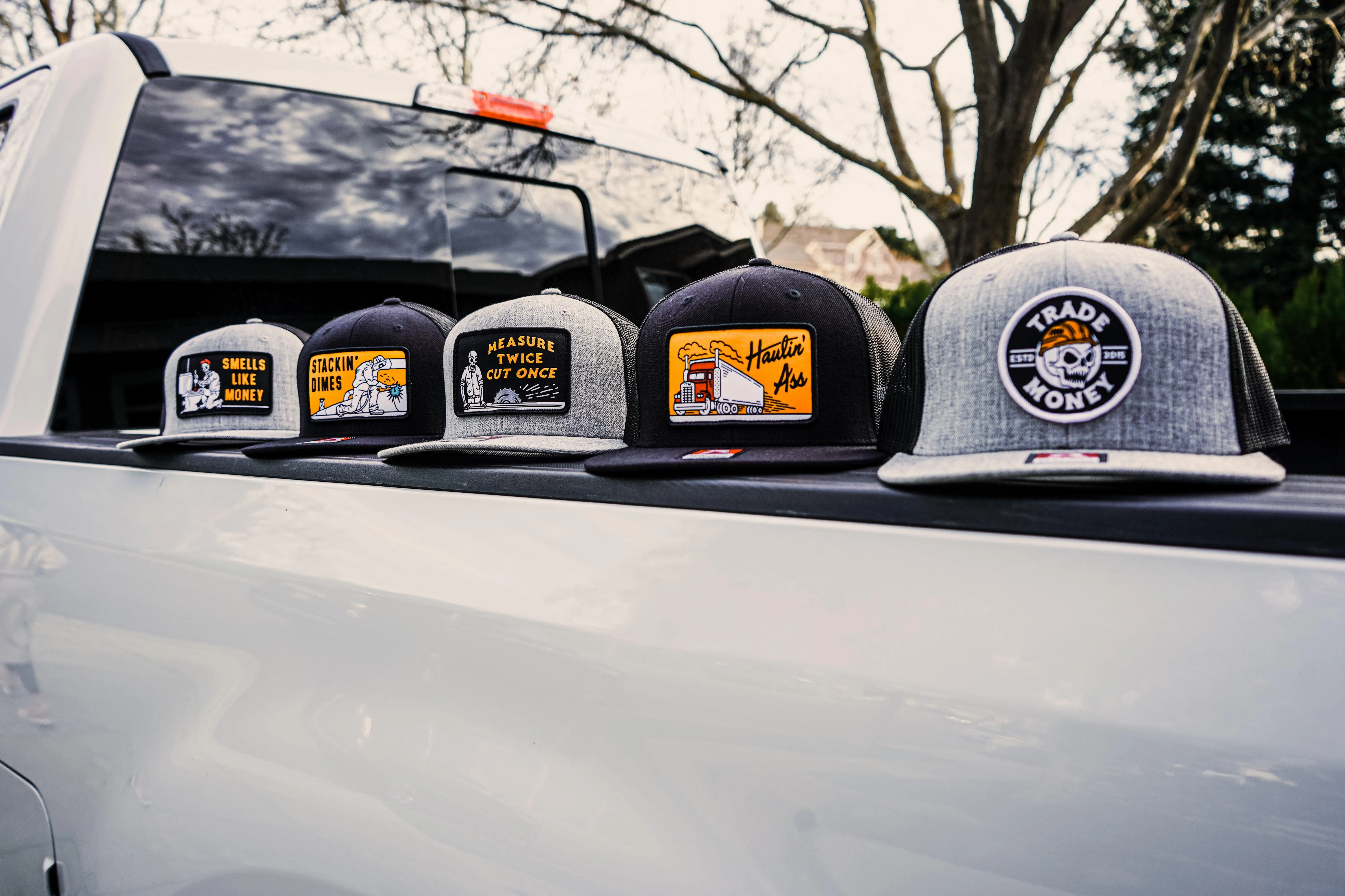 Hard Work Meshback, Grey / Black
