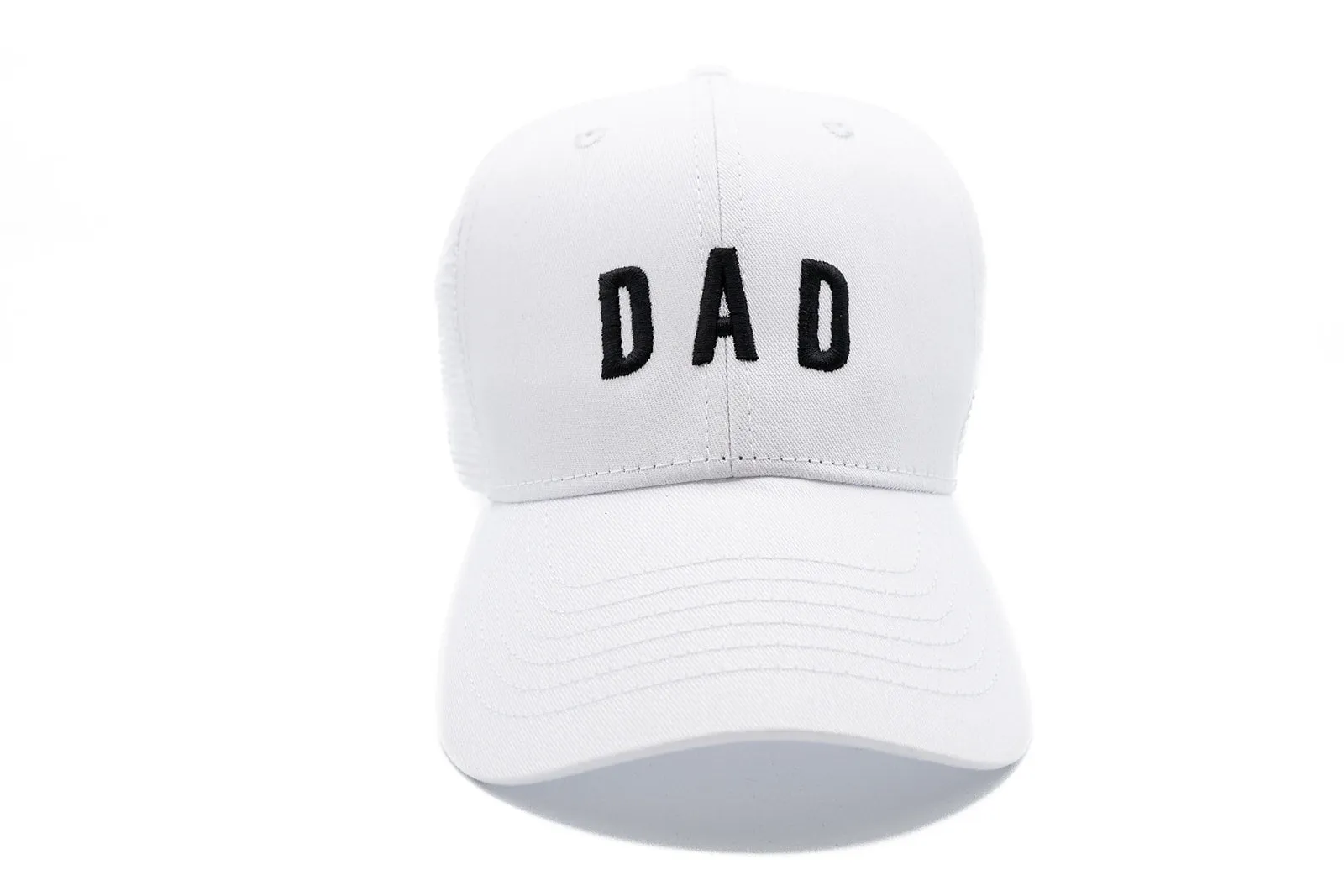 Imperfect Dad Hat in White Snapback