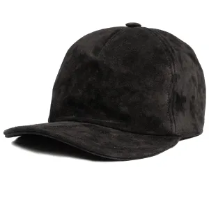 Italian Suede Cap - Black