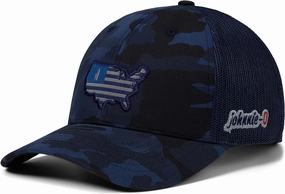 Johnnie-O Flagler Camo Mesh Trucker Hat