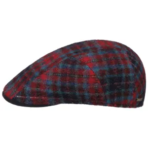 Karlsen Ivy Wool Check Flat Cap by Stetson