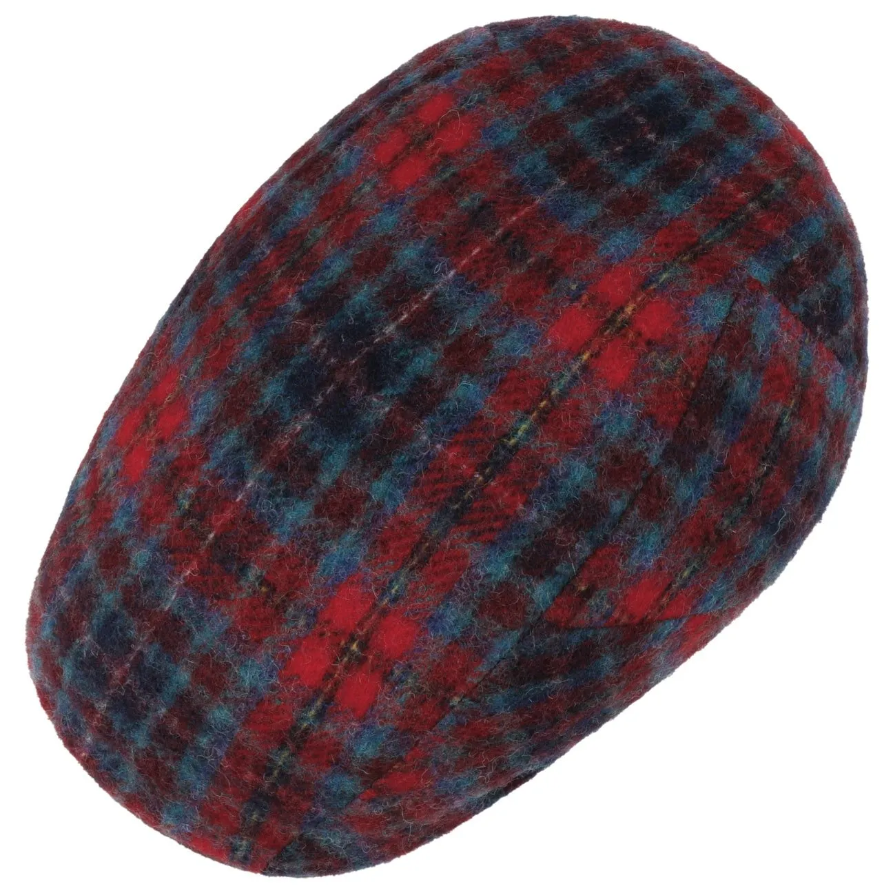 Karlsen Ivy Wool Check Flat Cap by Stetson