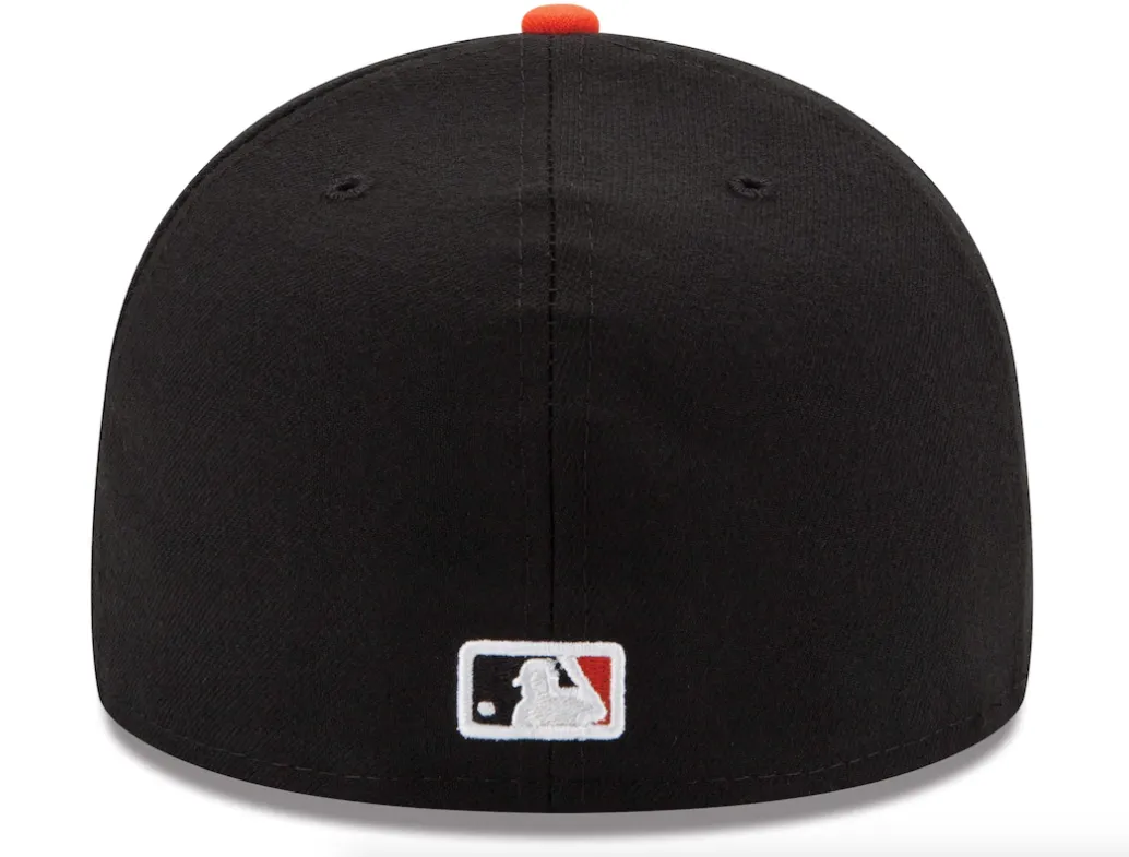Men's Baltimore Orioles New Era White/Orange Home Authentic Collection On-Field 59FIFTY Fitted Hat