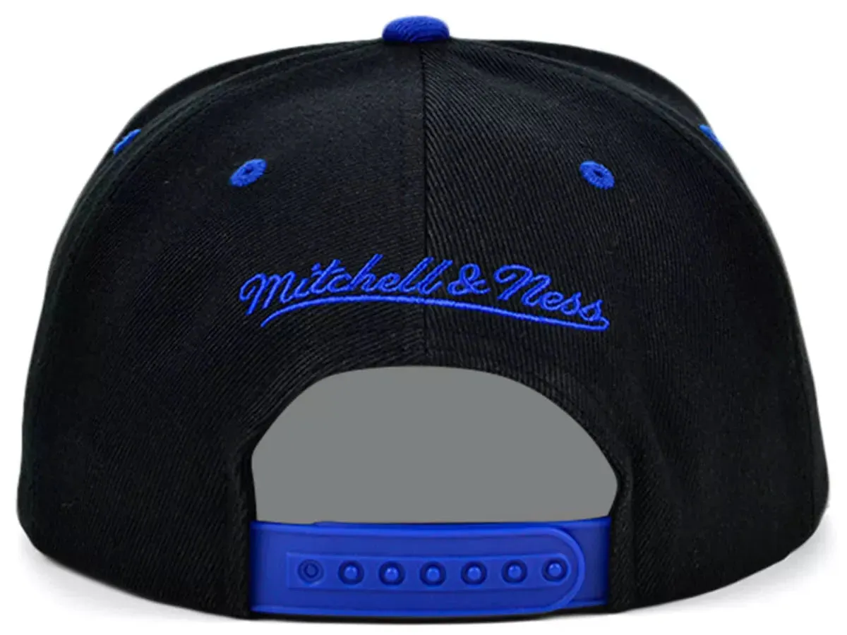 Men's Charlotte Hornets Mitchell & Ness NBA Black Royality Snapback Hat