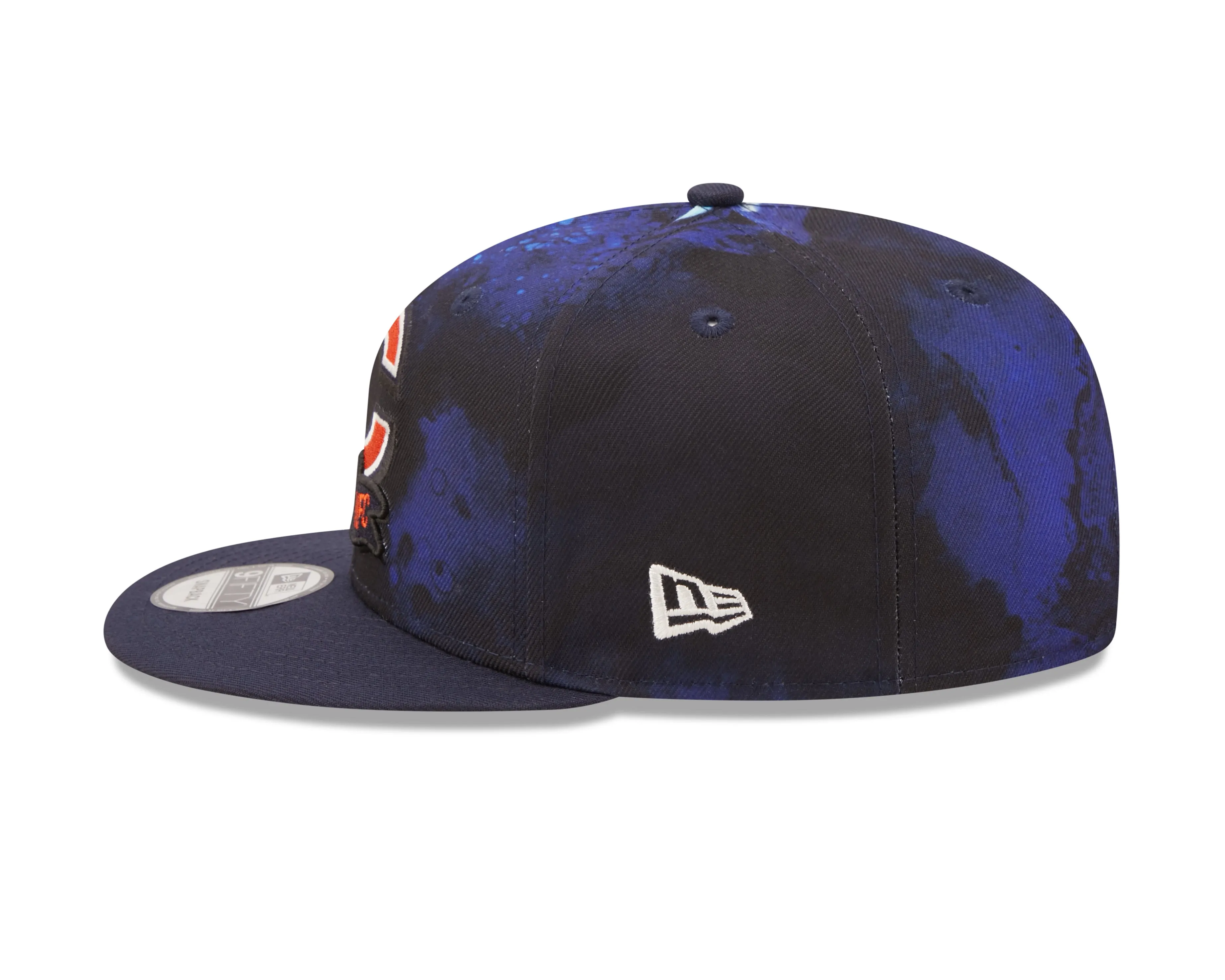 Men's Chicago Bears New Era Navy Ink 2022 NFL Sideline Primary Logo 9FIFTY Snapback Adjustable Hat