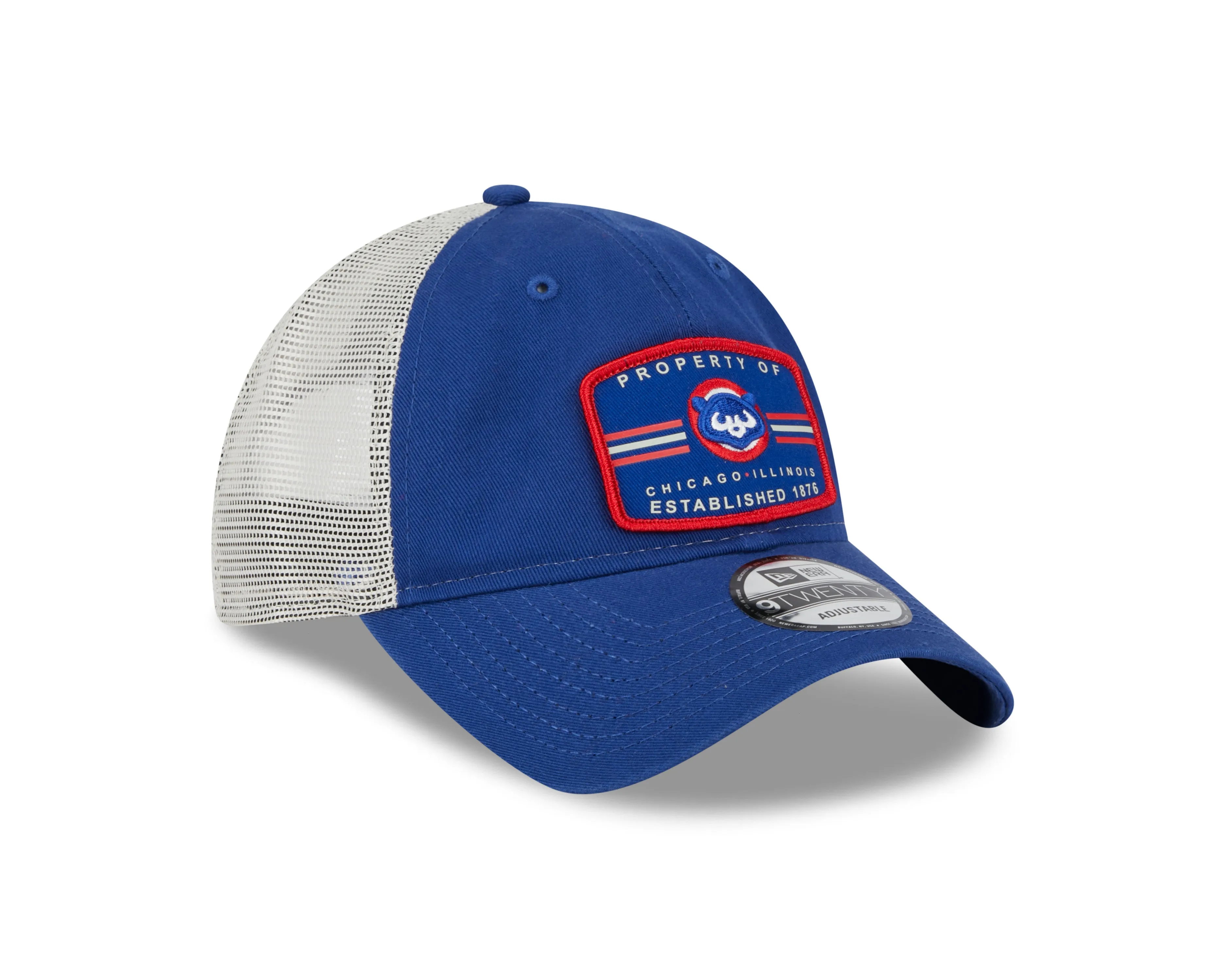 Men's Chicago Cubs Cooperstown Royal Property 9TWENTY Adjustable Mesh Hat By New Era