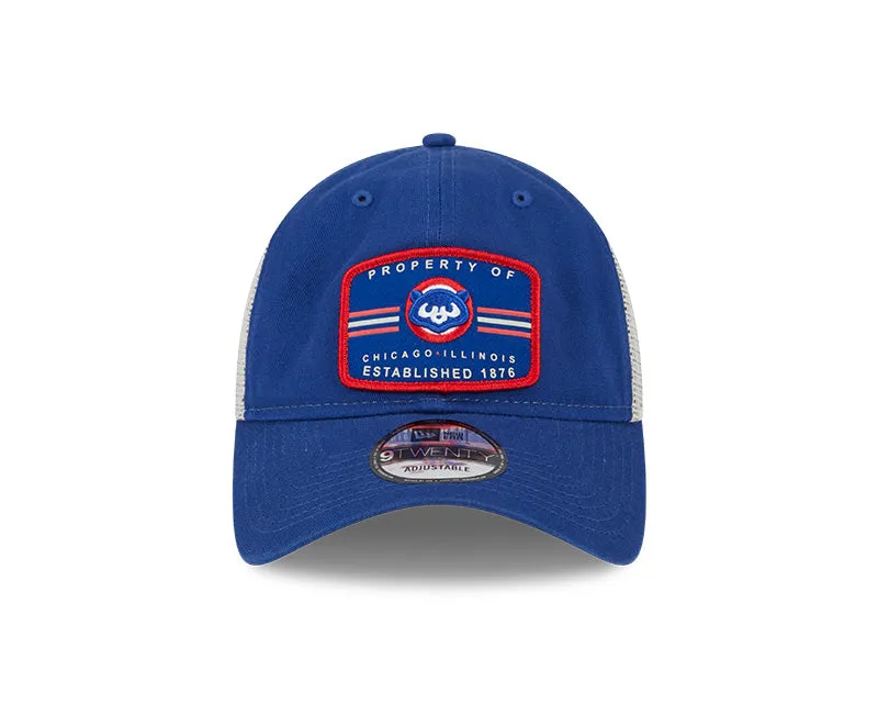 Men's Chicago Cubs Cooperstown Royal Property 9TWENTY Adjustable Mesh Hat By New Era