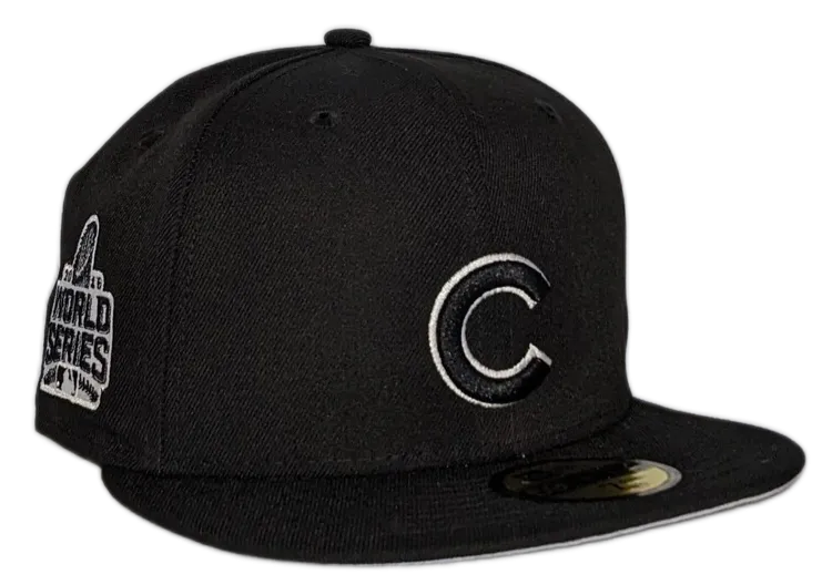 Men's Chicago Cubs New Era 2016 World Series Black 59FIFTY Fitted Hat