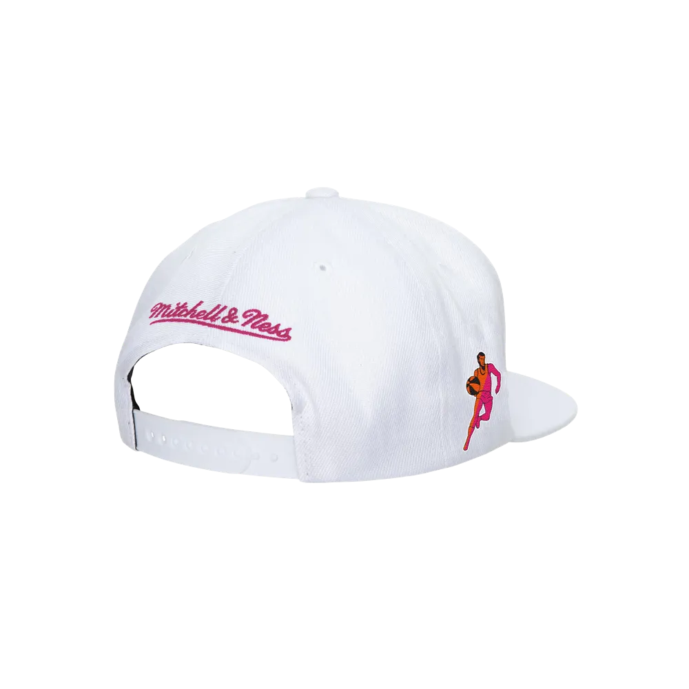 Mitchell and Ness Miami Floridians White Snapback