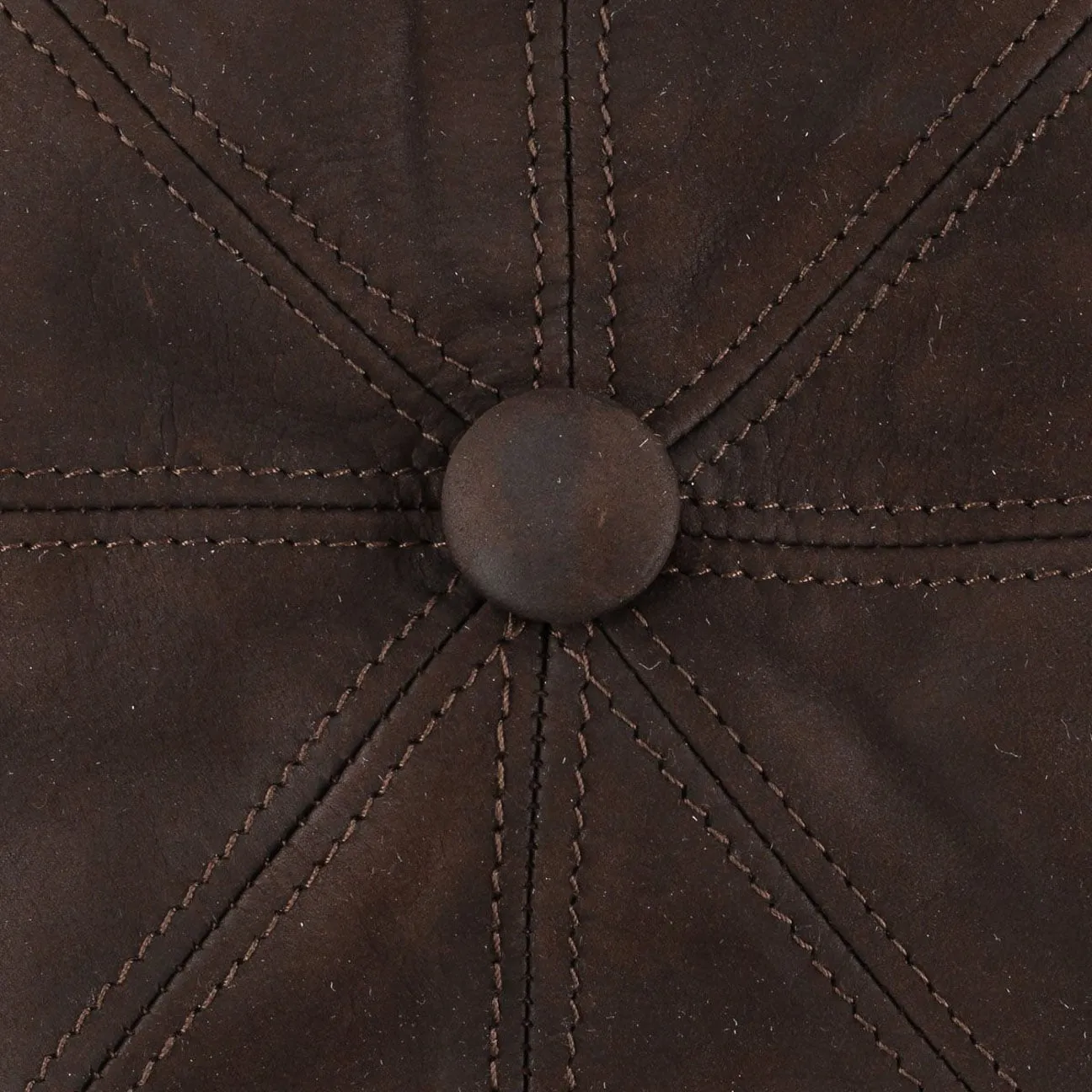 Nappa Wax Leather Flat Cap by Lierys