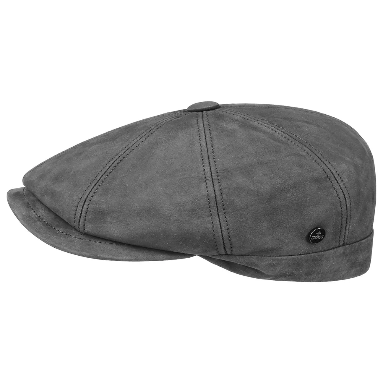 Nappa Wax Leather Flat Cap by Lierys