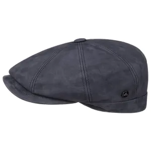 Nappa Wax Leather Flat Cap by Lierys