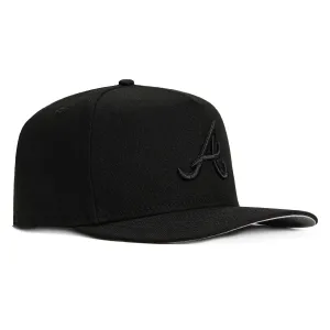 New Era 9Fifty A-frame Atlanta Braves Snapback Hat - Black. Black