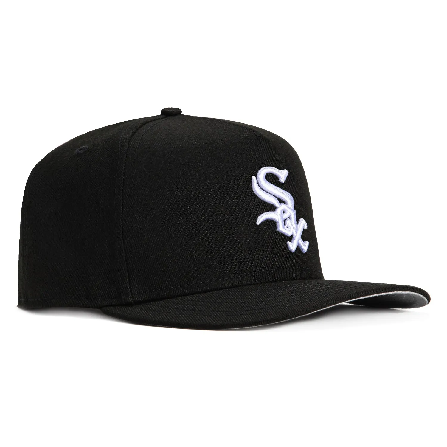 New Era 9Fifty A-Frame Chicago White Sox Snapback Hat - Black. White