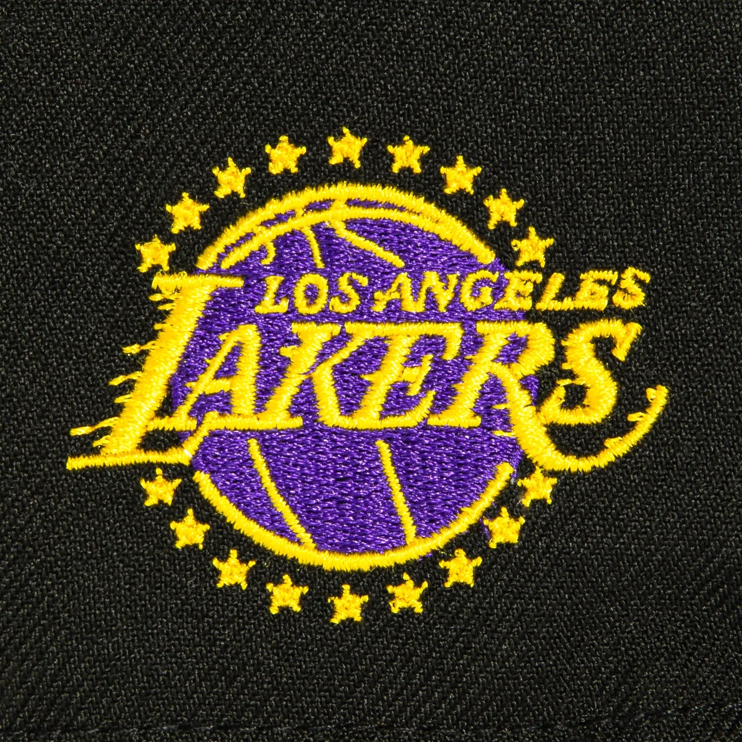 New Era 9Fifty A-Frame Los Angeles Lakers Logo Patch Lake Show Snapback Hat - Black