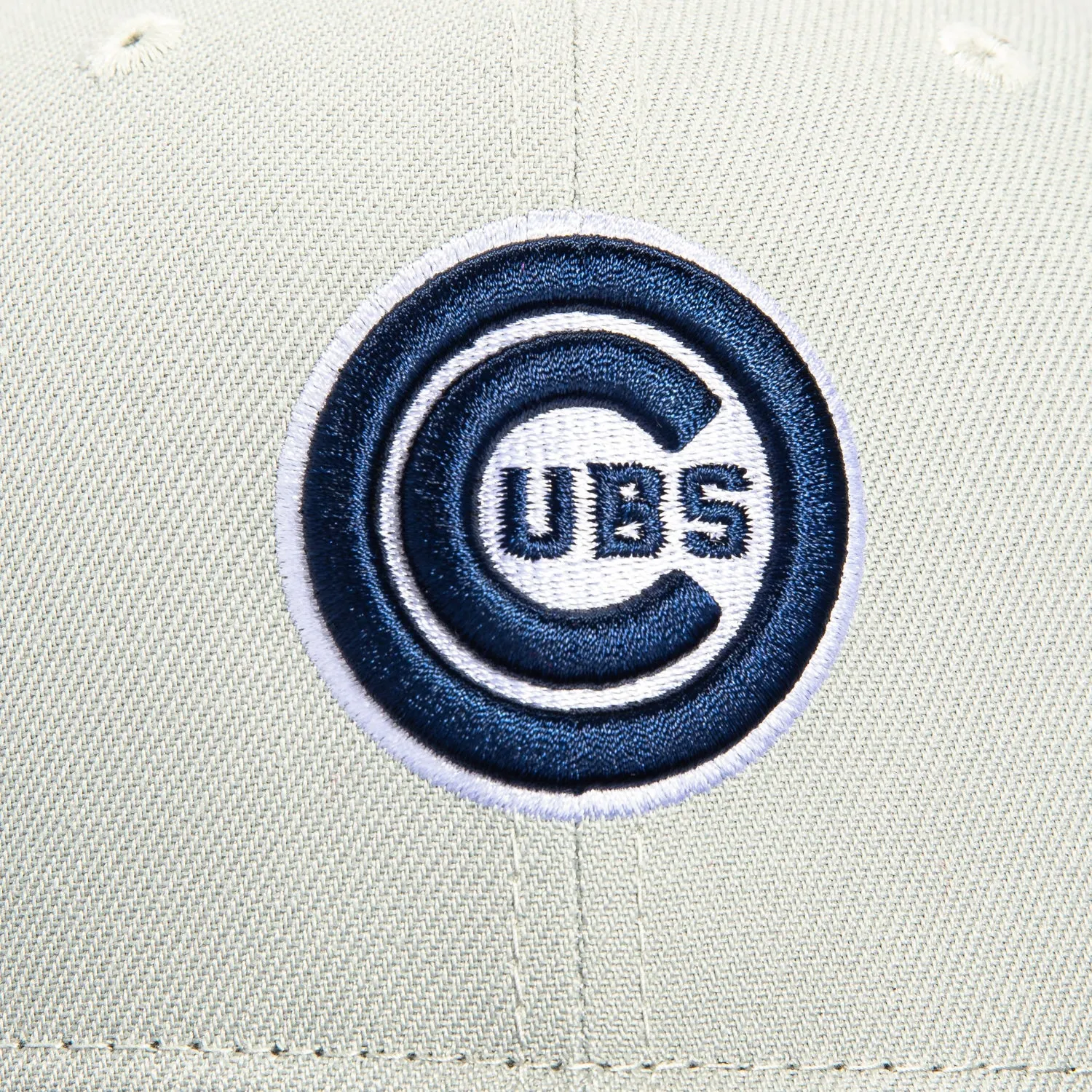 New Era 9Fifty Chicago Cubs Snapback Logo Hat - Grey, Light Navy