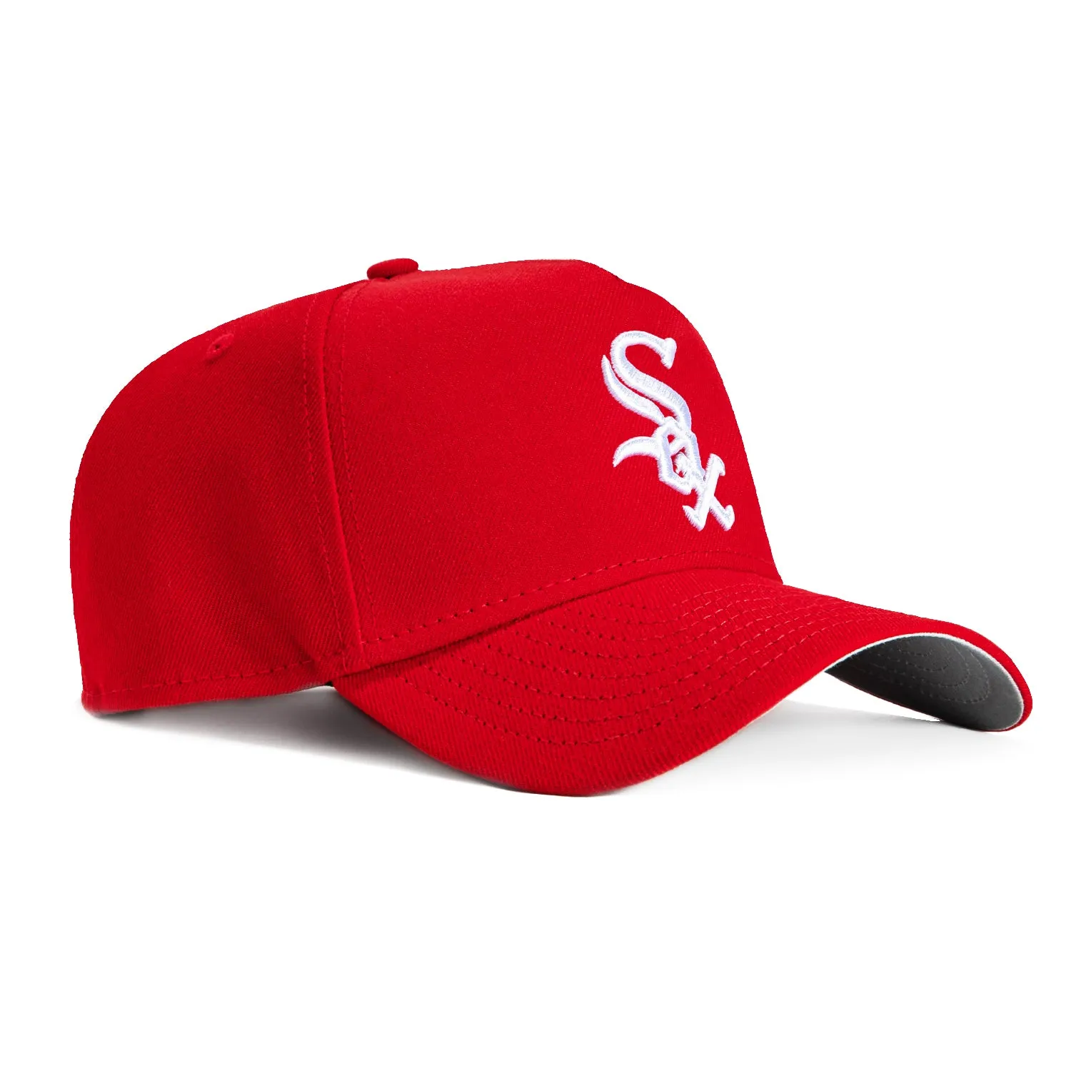 New Era 9Forty A-Frame Chicago White Sox Snapback Hat - Red, White